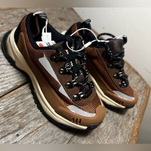 Zara Brown and Black Kids Sneakers